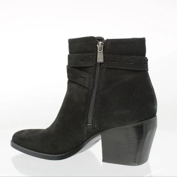 NEW Naturalizer Womens Black Fashion LEATHER Boots Size 8.5 (Wide) Fenya - Picture 6 of 7